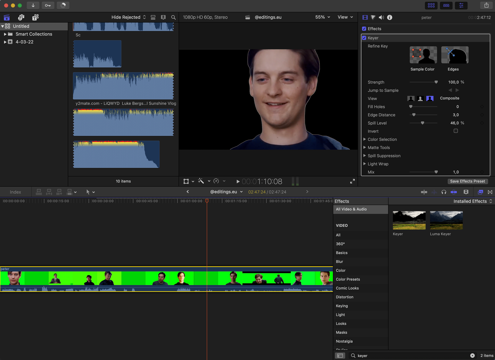 Final Cut Pro Green Screen