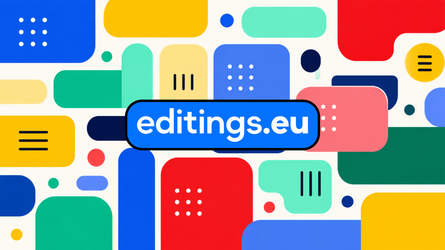 welcome to editings