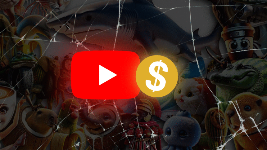 YouTube disabiliterà la monetizzazione a tutti i contenuti generati con Intelligenza Artificiale (AI) che non portano valore allo spettatore.