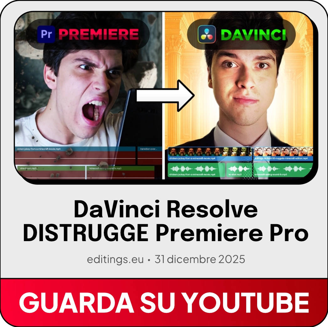 Video: DaVinci Resolve DISTRUGGE Premiere Pro