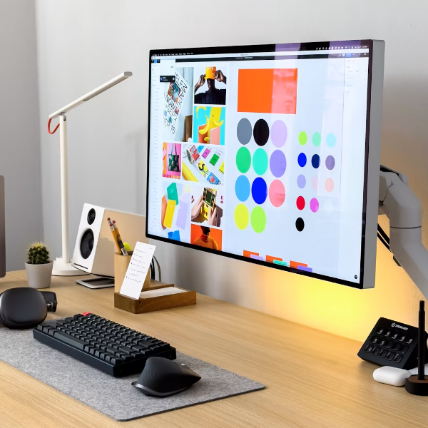 Postazione di un graphic designer