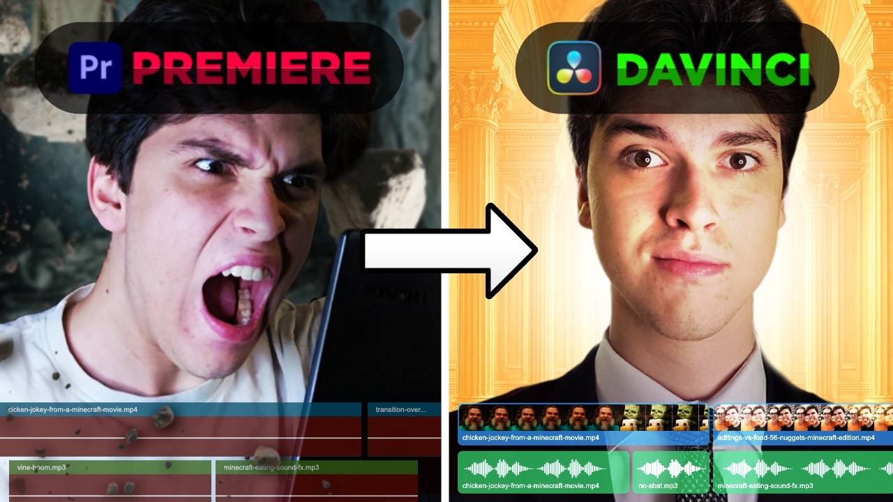 DaVinci Resolve DISTRUGGE Adobe Premiere Pro